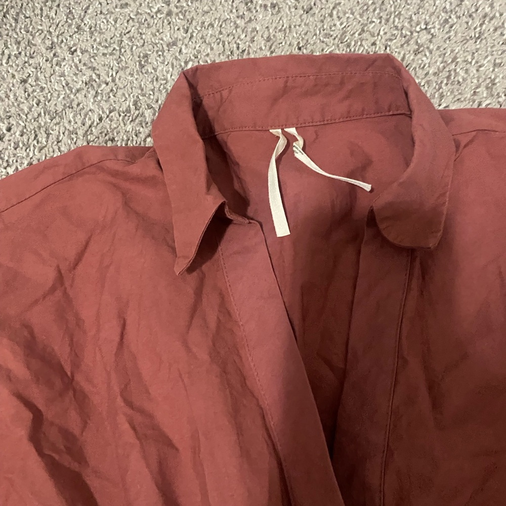 Anthropologie Rust Tiered Shirt Dress - Picture 7 of 10